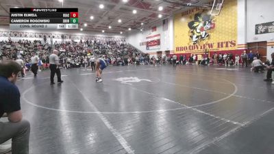 150 lbs Cons. Round 3 - Justin Elwell, Beachwood vs Cameron Rogowski, Streetsboro