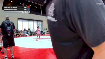 100 lbs Round 1 (4 Team) - Breanna Higgins, BHWC/ Florida Supreme vs Anjelah Jackson, BRAWL Pink
