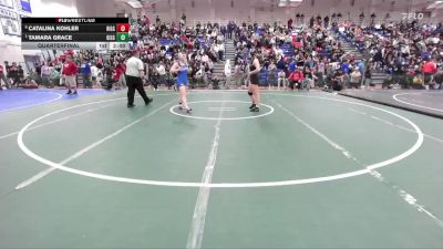 Girls 135 lbs Quarterfinal - Tamara Grace, Gilroy Girls vs Catalina Kohler, Hillsdale Girls