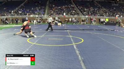 D2-175 lbs Cons. Round 3 - Brady Raymond, Pinckney HS vs Austin Chivis, Thornapple Kellogg HS