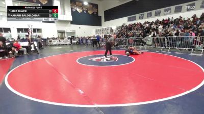 138 lbs Champ. Round 1 - Luke Black, Temecula Valley vs Kamari Baldelomar, San Dimas