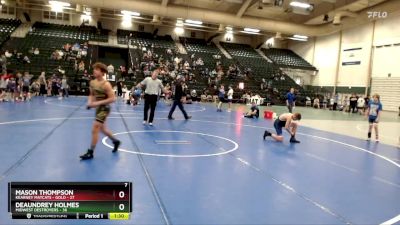 126 lbs Round 1 (8 Team) - Deaundrey Holmes, Midwest Destroyers vs Mason Thompson, Kearney Matcats - Gold