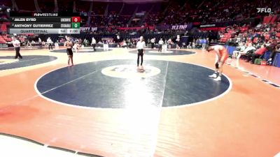 3A 165 lbs Quarterfinal - Jalen Byrd, New Lenox (Lincoln-Way Central) vs Anthony Gutierrez, St. Charles (East)