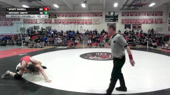 144 lbs Quarterfinal - Wyatt Tarbell, Mill River vs Anthony Abetti, Burr & Burton