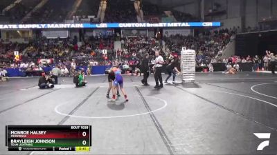 70 lbs Quarterfinal - Brayleigh Johnson, Team Lightning vs Monroe Halsey, Frontenac