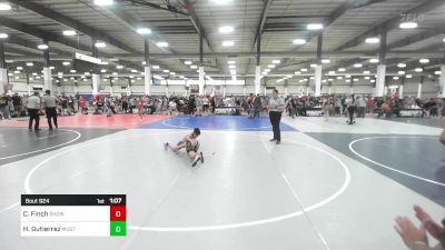 89 lbs Rr Rnd 3 - Clint Recker Finch, Show Low vs Hector Gutierrez, Mustang WC