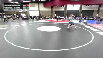 100 lbs Cons. Round 1 - Esmerelda Frausto, El Paso Del Valle vs Serenity Cervantez, Canyon West Plains