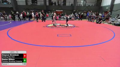 70 lbs 1st Place Match - Grayson Strombom, Newberg Mat Club vs Easton Witters, Punisher Wrestling Company