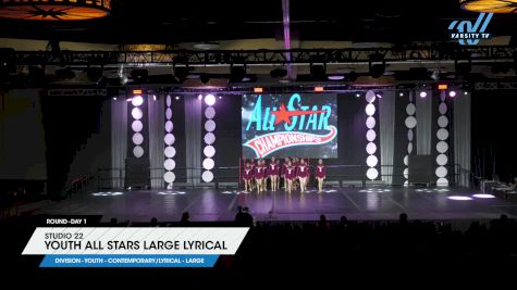 Studio 22 - Youth All Stars Large Lyrical [2025 Youth - Contemporary/Lyrical - Large Day 1] 2025 ASCS Dance Grand Nationals & Cheer Showdown