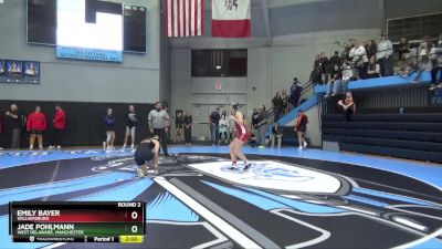 JV-7 lbs Round 2 - Emily Bayer, Williamsburg vs Jade Pohlmann, West Delaware, Manchester