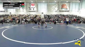 41 lbs Champ. Round 1 - Everly Davidson, Club Not Listed vs Kason Chenot, Columbia Youth Wrestling Club