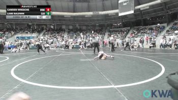 49 lbs Consi Of 16 #1 - Camden Wresche, Warhorse Wrestling Club vs Lane Baldwin, Claremore Wrestling Club