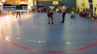 138 lbs Champ. Round 1 - Victor Ramirez, Temescal Canyon vs Bryce Gonzales, Norco