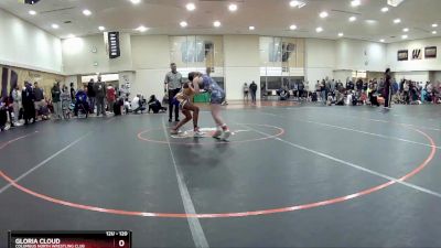 120 lbs 1st Place Match - Gloria Cloud, Columbus North Wrestling Club vs Antoniah Bledsoe, HardWay Wrestling Academy