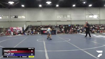 132 lbs Placement Matches (8 Team) - Massey Odiotti, Illinois vs Taylor Tan, California Gold