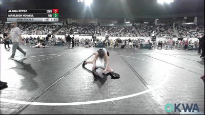 75 lbs Semifinal - Alaina Petro, Cowboy Wrestling Club vs Marleigh Howell, Viking Wrestling Club