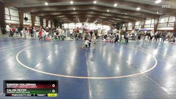 36 lbs Semifinal - Dawson Hollerman, Iron County Wrestling Academy vs Calvin McCoy, Charger Wrestling Club