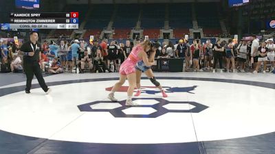 125 lbs Cons. Rd Of 16 - Kandice Spry, Ohio vs Remington Zimmerer, Colorado