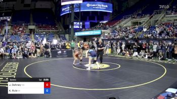 127 lbs Semis - Jaclyn Dehney, Massachusetts vs Kylie Rule, Wisconsin