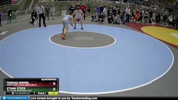132 lbs Quarterfinal - Thomas Wippel, Eagle Point Youth Wrestling Cl vs Ethan Stock, All-Phase Wrestling Club