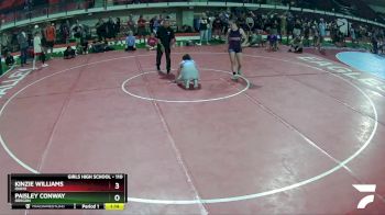 110 lbs Round 4 - Paisley Conway, Oregon vs Kinzie Williams, Idaho