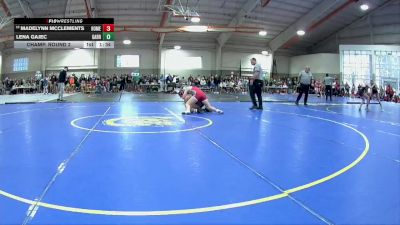 130 lbs Champ. Round 2 - Lena Gajec, Garrett vs Madelynn McClements, Flossmoor (Homewood-F.)