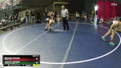 140 lbs Round 5 (6 Team) - Bryson Mccain, Idaho vs Raidyn Jochum, Kansas Rattlers