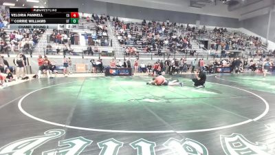 U23 Women - 65 lbs Champ. Round 2 - Veloria Pannell, CA vs Corrie Williams, UT