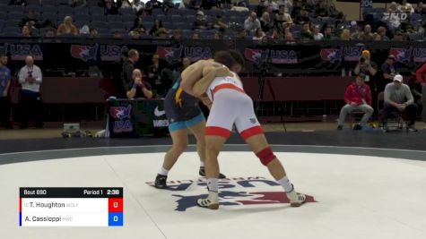 97 lbs Cons. Round 5 - Tyrie Houghton, WOLFPACK WC/TMWC vs Anthony Cassioppi, HWC/TMWC
