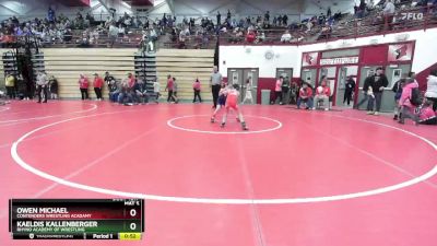 63 lbs Cons. Semi - Kaeldis Kallenberger, Rhyno Academy Of Wrestling vs Owen Michael, Contenders Wrestling Acadamy