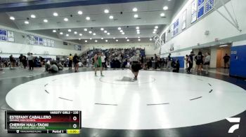 235 lbs Semifinal - Cherish Hall-taoai, Thousand Oaks High School vs Estefany Caballero, Orange High School