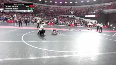 70 lbs Cons. Round 2 - Myles Tischer, Mauston Talons Wrestling Club vs Weston Bench, Ellsworth
