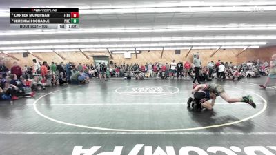 105 lbs Quarterfinal - Carter McKernan, Elmira vs Jeremiah Schadle, Pine Grove