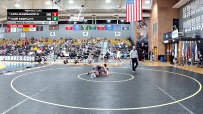 133 lbs Cons. Round 2 - Gavin Mastrangelo, Emmanuel vs Adam Szewczyk, Lincoln Memorial