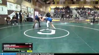 182 lbs Quarterfinal - Gabriel Banks, Temecula Valley High School Wrestling vs Austin South, Norco High School Wrestling