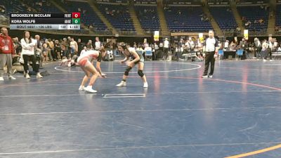 136 lbs 3rd Place - Brookelyn McClain, Fort Cherry vs Kora Wolfe, Anneville-Cleona