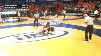 2A 175 lbs Cons. Round 2 - Mason Taylor, Galesburg (H.S.) vs Aiden Rodriguez, Crystal Lake (Prairie Ridge)