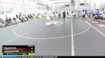 100 lbs Round 2 (8 Team) - Wallace Blue, Alabama vs Ayden Bollinger, Indiana Gold