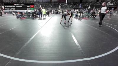 90 lbs Round Of 16 - Konstantine Dunbar, Newton vs Tyler Lopez, North Hunterdon