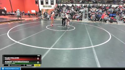 132 lbs Cons. Round 2 - Vlad Maluhin, HUNTLEY vs Robert Vukobratovich, LOCKPORT (Twp)