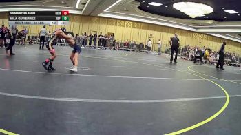 58 lbs Semifinal - Samantha Ham, Nebraska Wr Ac vs Mila Gutierrez, Top Rank Hammers