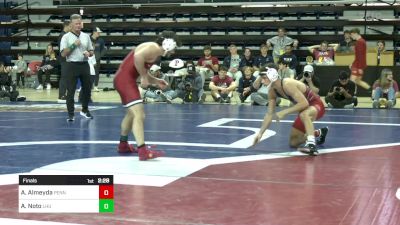 133 lbs Final - Alex Almeyda, Univ Of Pennsylvania vs Anthony Noto, Lock Haven