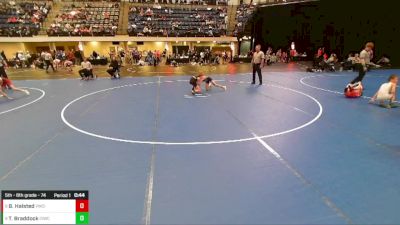 5th - 6th grade - 74 7th Place Match - Tucker Braddock, Central Iowa Wrestling Club /Team Intensity vs Blake Halsted, Viking Wrestling Club (IA)