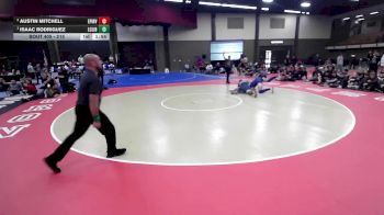 215 lbs 1st Place Match - Isaac Rodriguez, Lubbock Cooper Liberty High School vs Austin Mitchell, El Paso Irvin