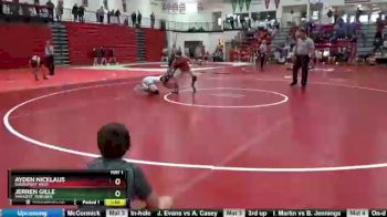 120 lbs 1st Place Match - Jerren Gille, Wahlert, Dubuque vs Ayden Nicklaus, Davenport West