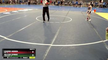 85 lbs Semis & 1st Wrestleback (8 Team) - Cooper Heeren, GSL vs Peyton Lembke, Westfield