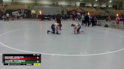 220 lbs 2nd Place Match - Zackery Mccormick, Warren County Pioneers vs Zachary Hamilton, Dawgs Wrestling Club