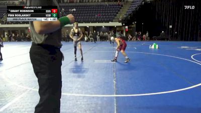 120 lbs 3rd Place Match - Grant Robinson, Berge Elite Wrestling Academy vs Finn Roslansky, Victory School Of Wrestling