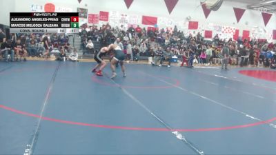 150 lbs Cons. Round 1 - Alejandro Angeles-Frias, Centralia vs Marcos Melgoza Galeana, River Ridge