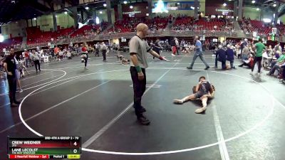 70 lbs Cons. Semi - Lane LeColst, The Best Wrestler vs Crew Weidner, 2TG